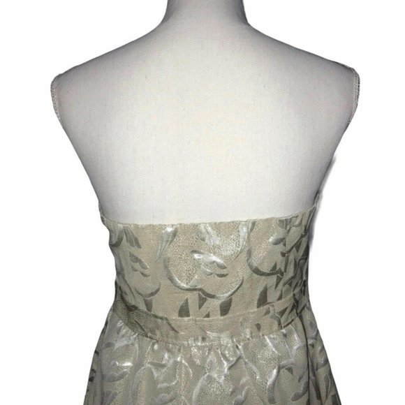 NWT American Eagle Metallic Strapless Dress 8 - Picture 7 of 8